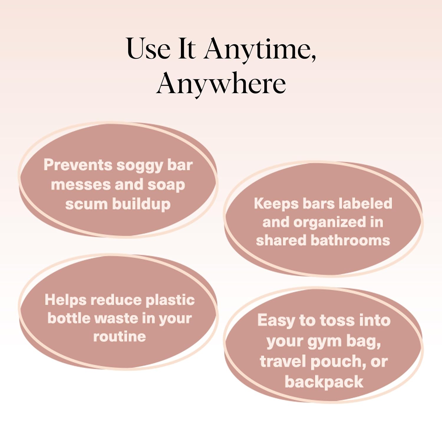 Kitsch Bar Soap Saver Bag – Patented Mesh Bag Soap Holder for Shampoo and Conditioner Bars