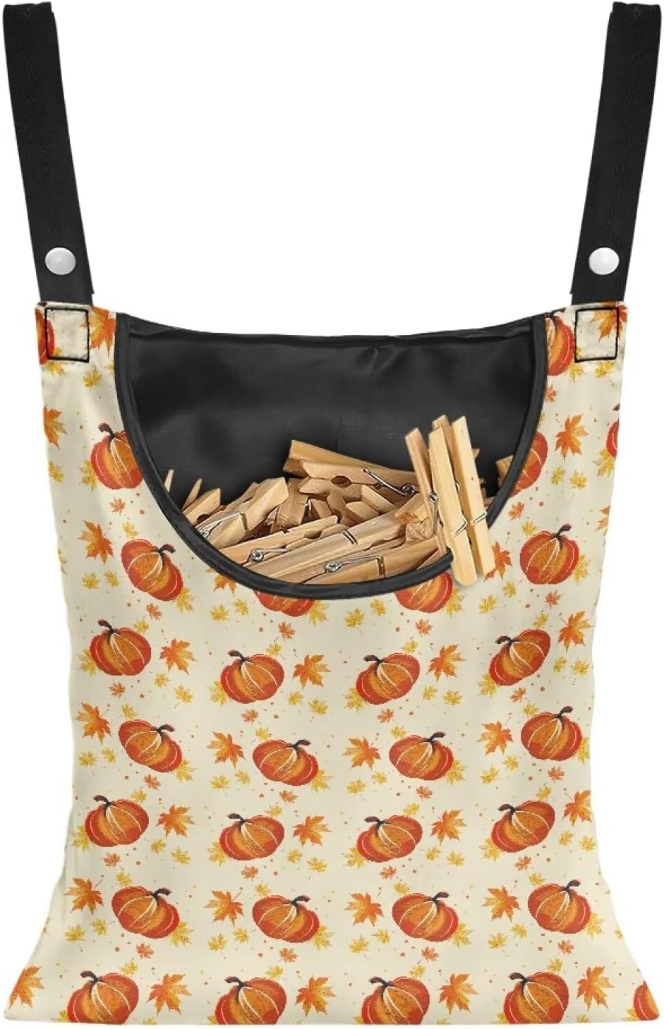 Pumpkin Clothes Pin Bags Clothespin Bag Holder Clothespin Holder 14.5 x 12 Inch Clothespin Bag for