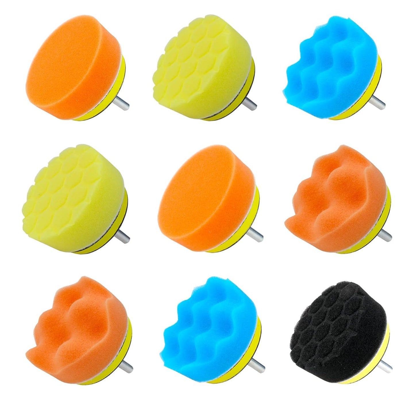 Car Foam Polishing Buffing Kit, Polishing Buffing Pads, Wool Pads,Polishing & Buffing Wheels, for