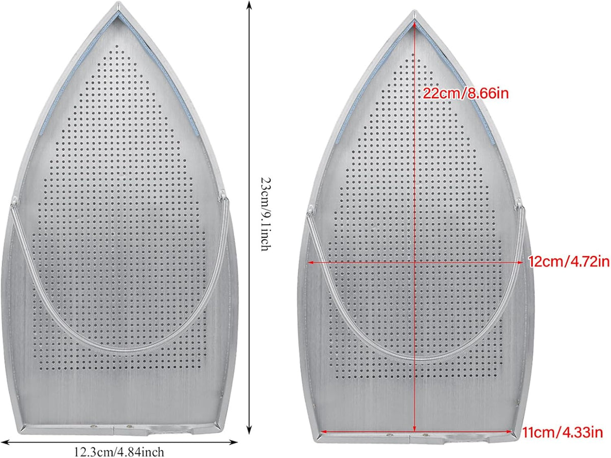 Aluminum Iron Plate Cover,Slick Cover Iron Protector for Ironing,9.1 X 4.84 in Ironing Shoe for
