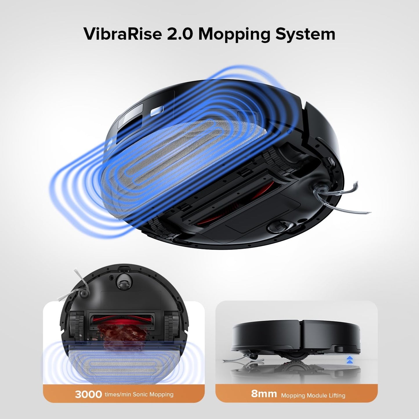 roborock Q10 S5+ Robot Vacuum and Mop, 10,000Pa Suction, Upgraded from Q8 max+, 70 Days