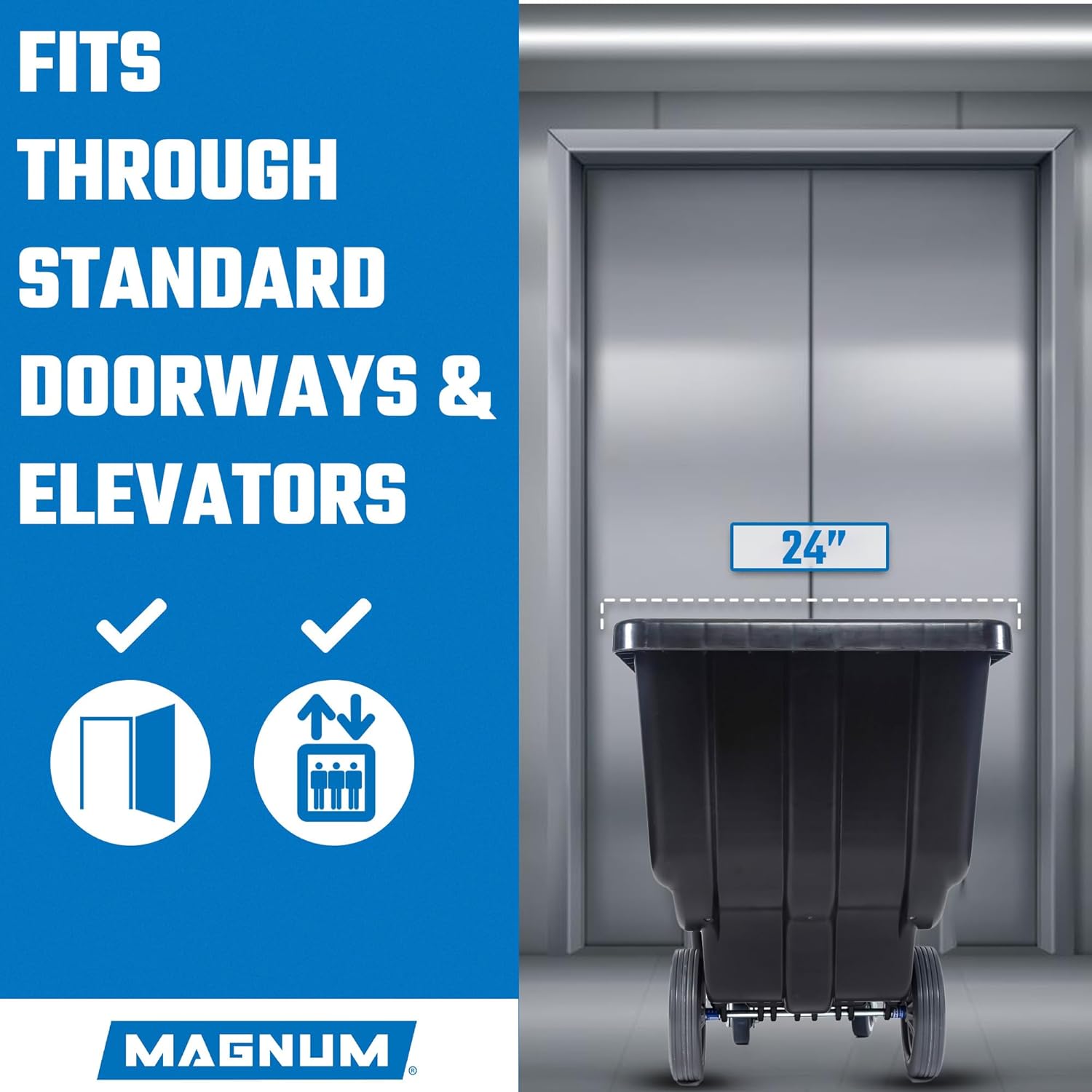Tilt Truck, 1/2 Cu. Yd. Capacity Dump Cart with Heavy Duty 12” Wheels & 5” Casters for Handling