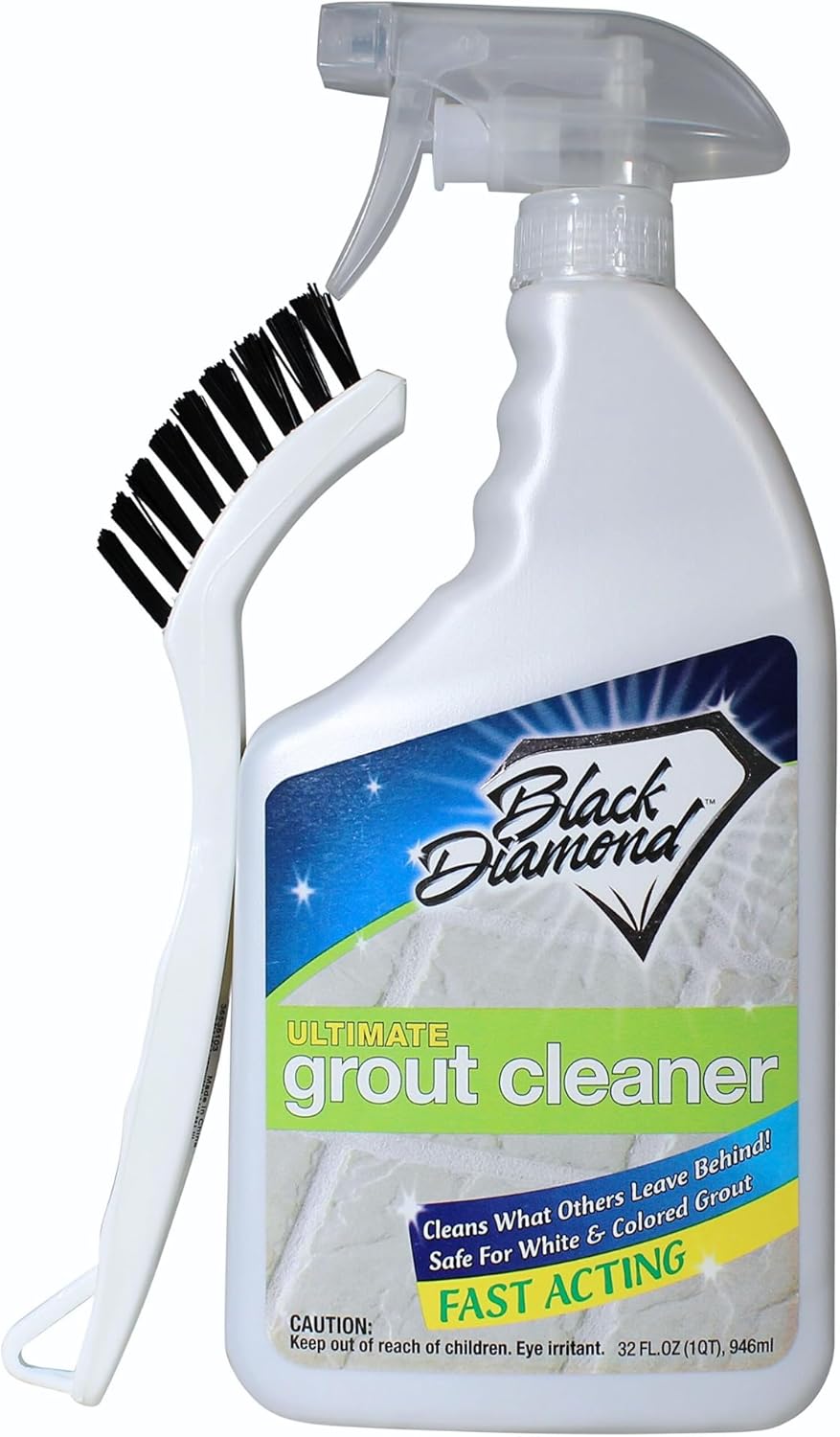 Black Diamond Ultimate Grout Cleaner: Best Cleaner for Tile,Ceramic,Porcelain, Marble Acid-Free