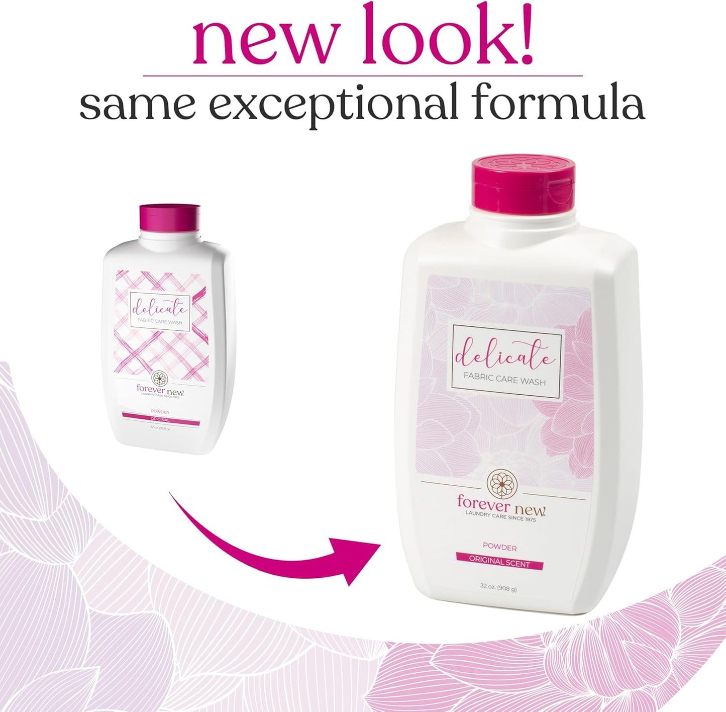 FOREVER NEW Granular Detergent Powder - Delicate Laundry Care Wash - Original Scented, 96 oz. (32