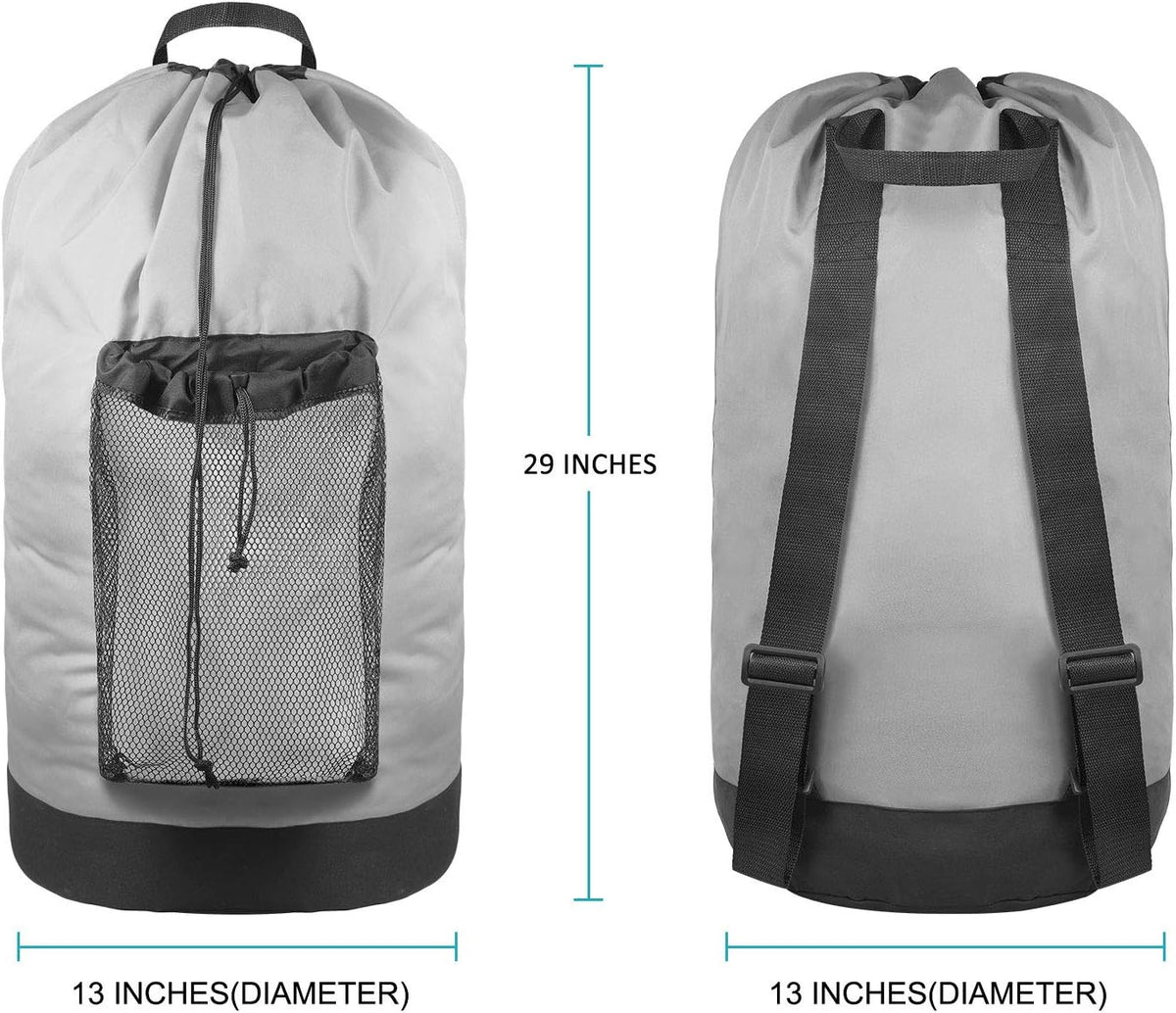 Dalykate Backpack Laundry Bag, Laundry Backpack with Shoulder Straps and Mesh Pocket Durable Nylon