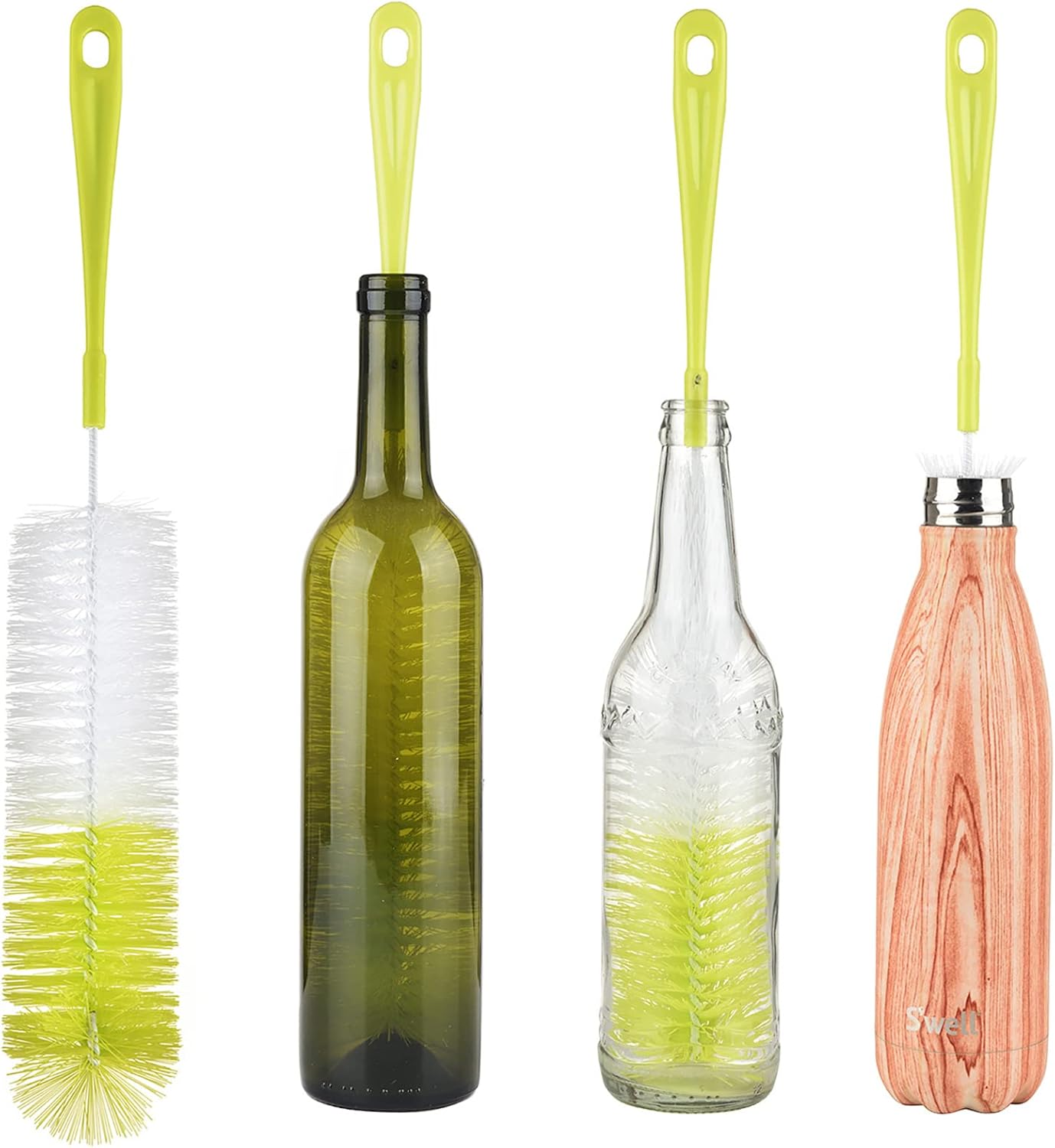 ALINK 16 inch Long Bottle Brush Cleaner for Washing Wine/Beer/Sport Well/Thermos/Glass, Hummingbird