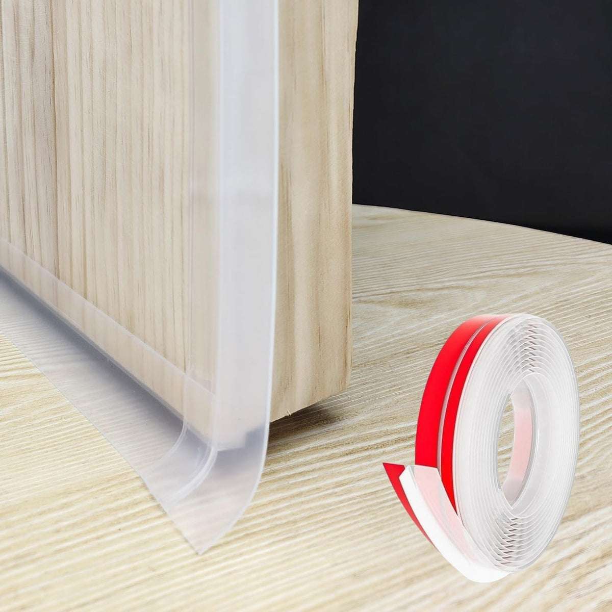 T Shape Door Seal Strip for Door & Windows Gaps，Draft Stopper Bottom Sweep Weather Stripping for