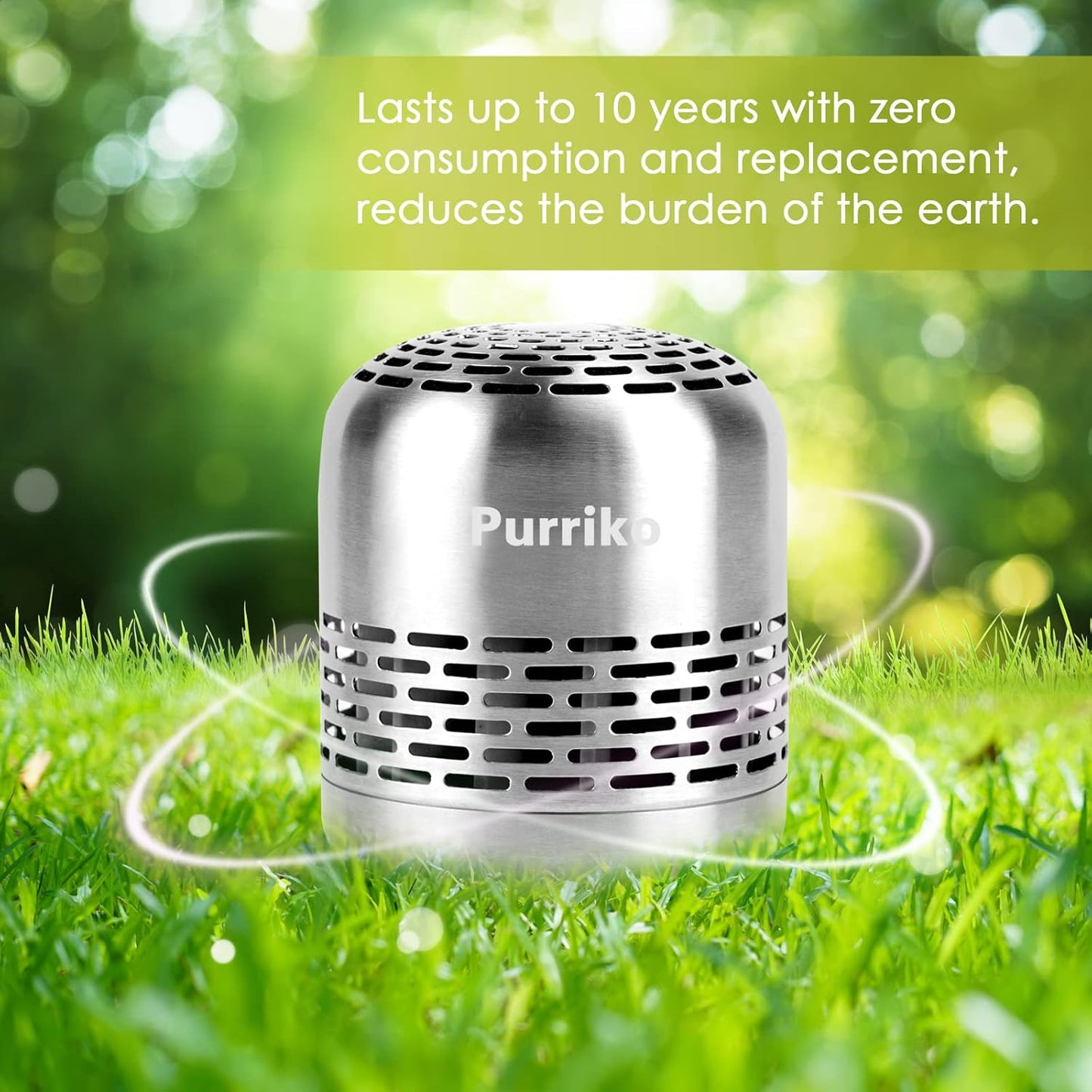 Purriko Refrigerator Deodorizer,Lasts up to 10 Years,Refrigerator Odor Eliminator,Fridge