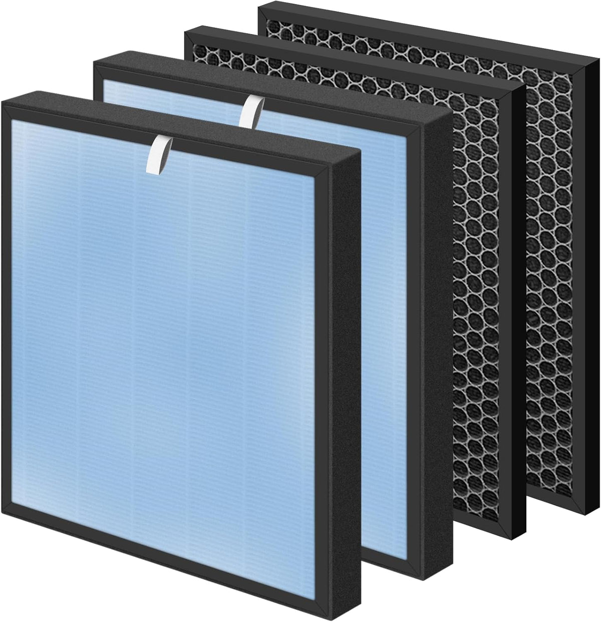HSP001 True HEPA Filter Replacements for Air Purifier Filters HSP001,4 in 2 H13 True HEPA Filter