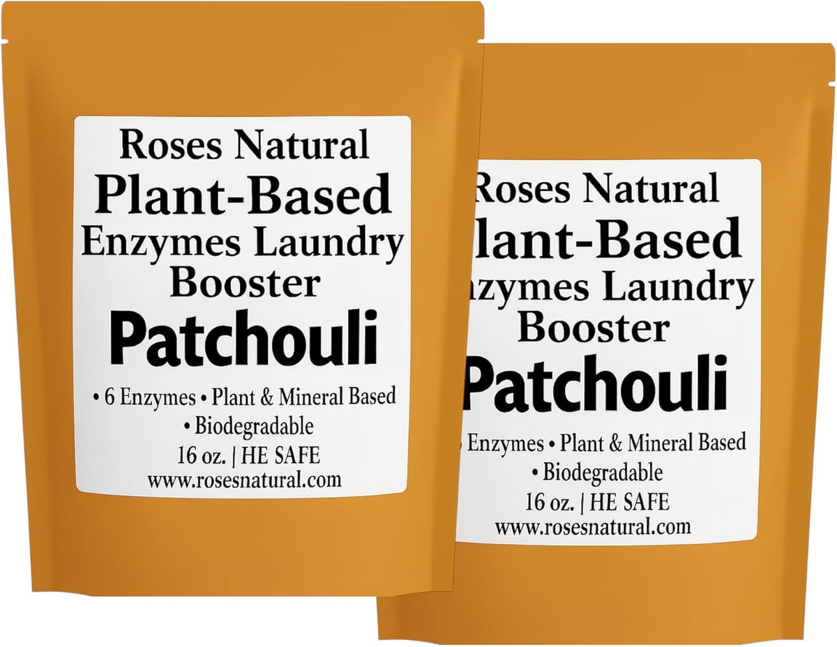 Natural Enzyme Laundry Booster – Patchouli | 6 Enzymes | Deep Clean System | Earthy Essential Oil