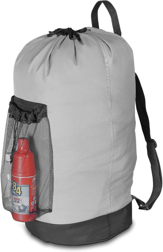 Dalykate Backpack Laundry Bag, Laundry Backpack with Shoulder Straps and Mesh Pocket Durable Nylon