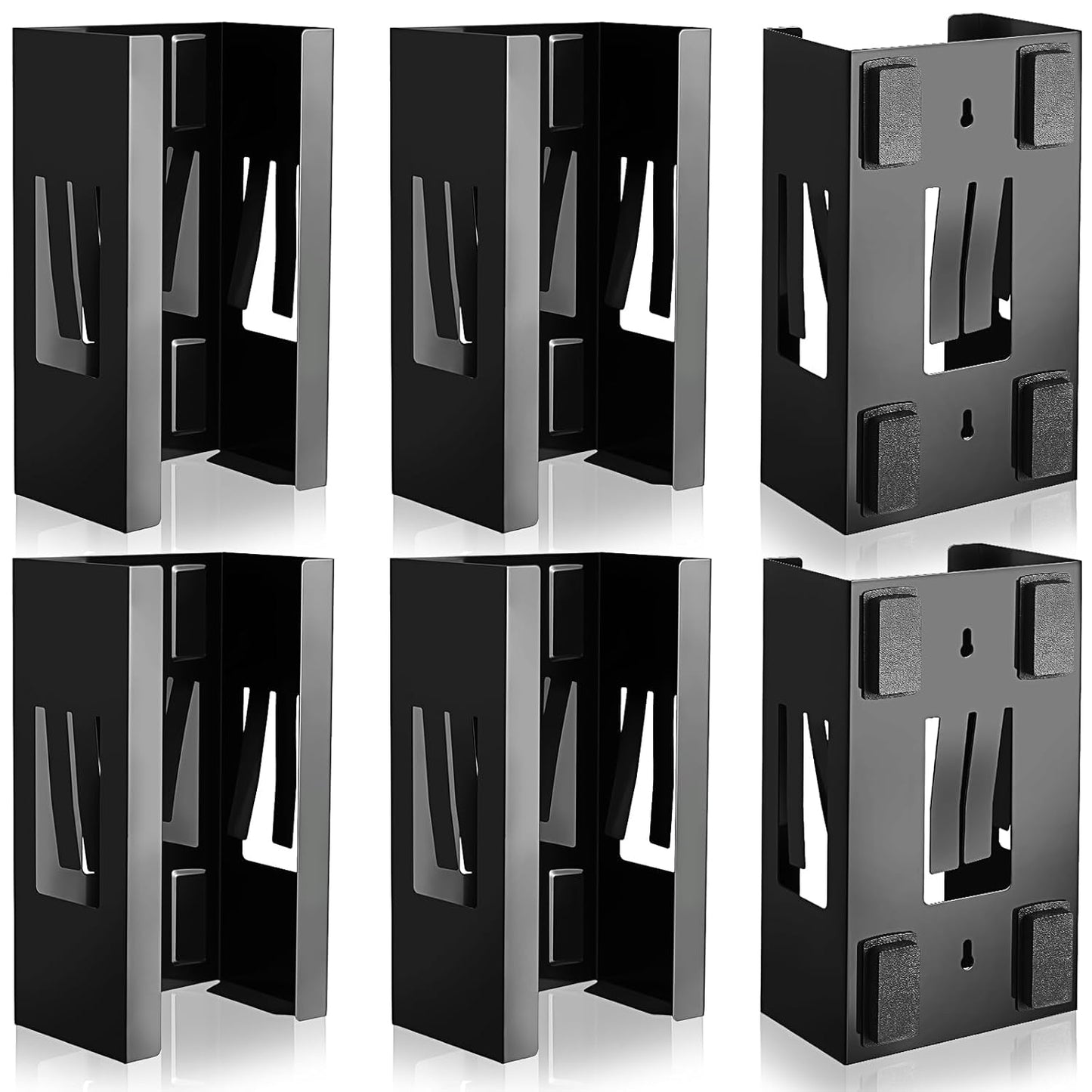 Lounsweer 6 Pcs Magnetic Glove Dispenser Holds Boxes of Towels Paper Tissue Glove Box Holder Wall