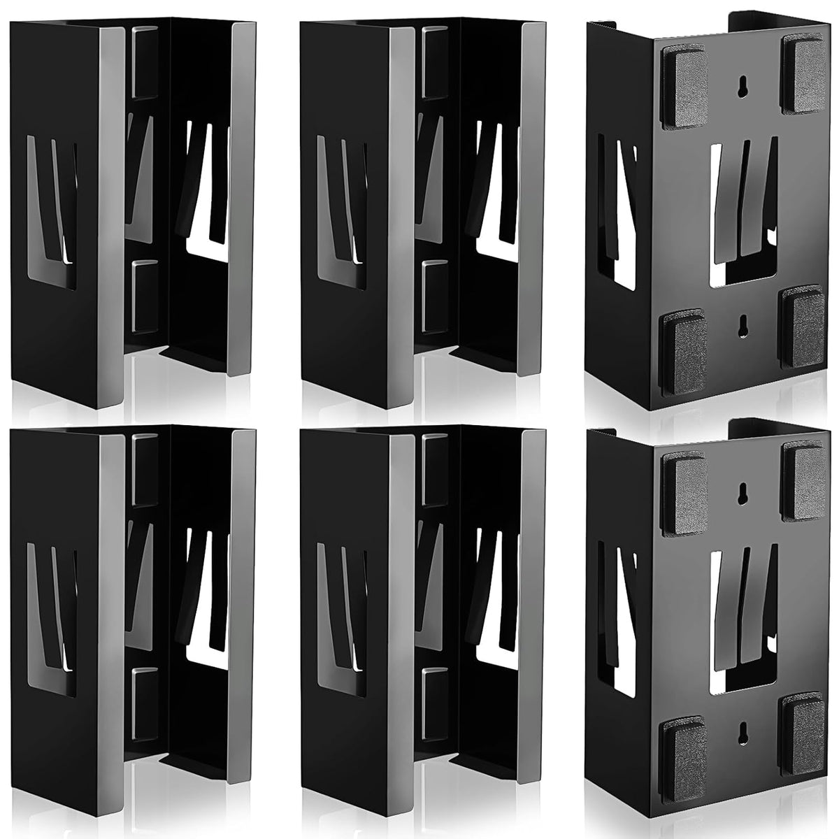 Lounsweer 6 Pcs Magnetic Glove Dispenser Holds Boxes of Towels Paper Tissue Glove Box Holder Wall