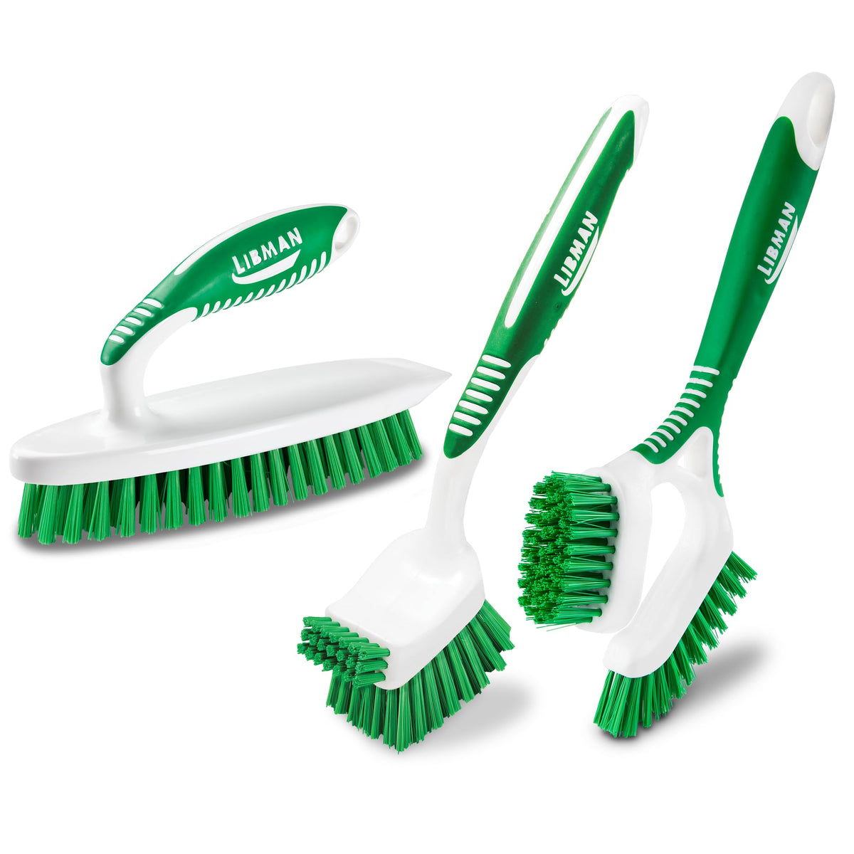 Libman Scrub Brush Kit for Tub, 3 Brush Styles