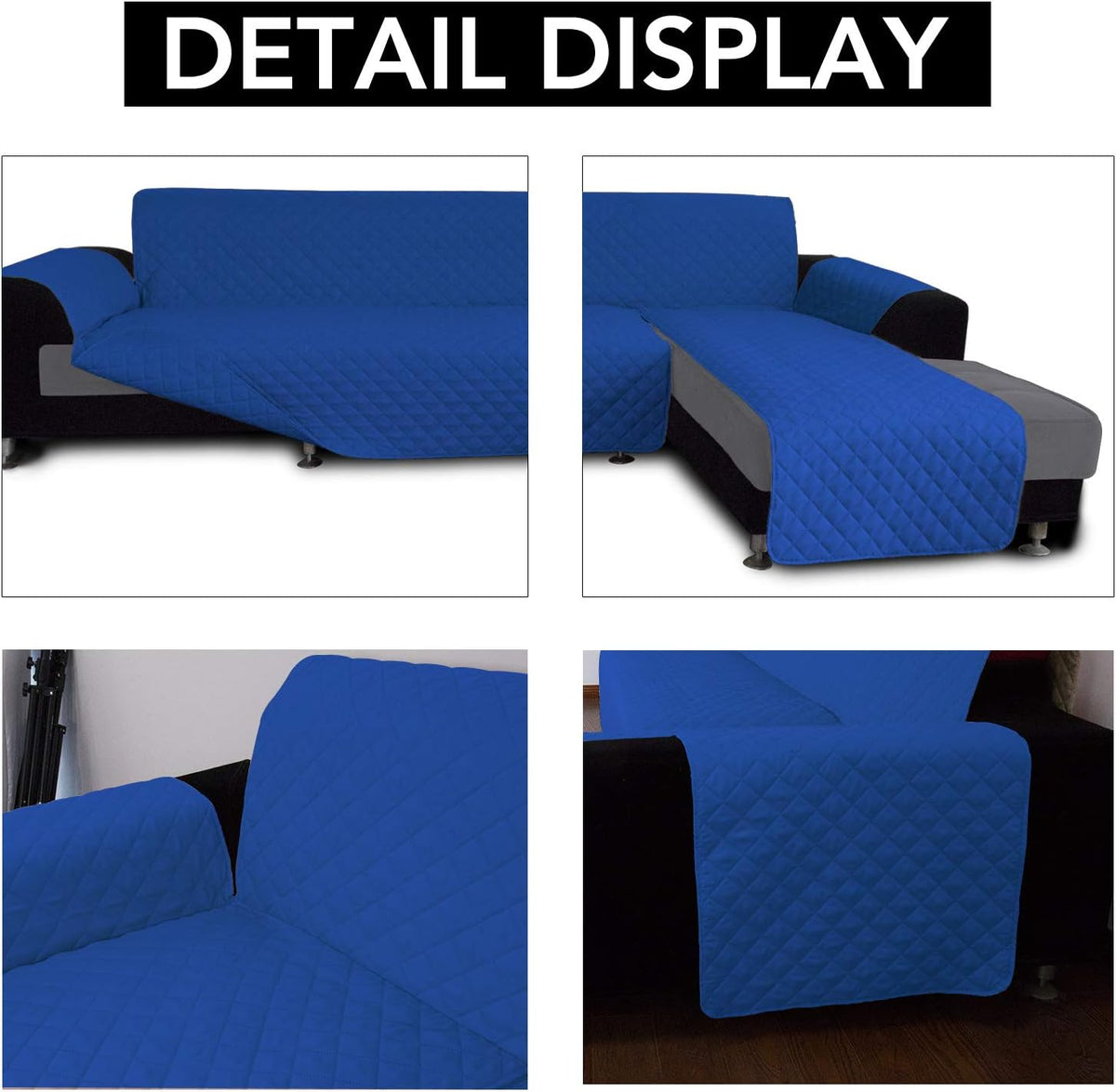 Easy-Going Sofa Slipcover L Shape Sofa Cover Sectional Couch Cover Furniture Protector Mat for Pets