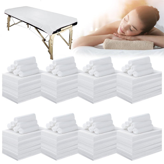 800 Pcs Disposable Bed Sheets for Massage Table 31" x 71" Massage Table Sheet Soft Non Woven Bed