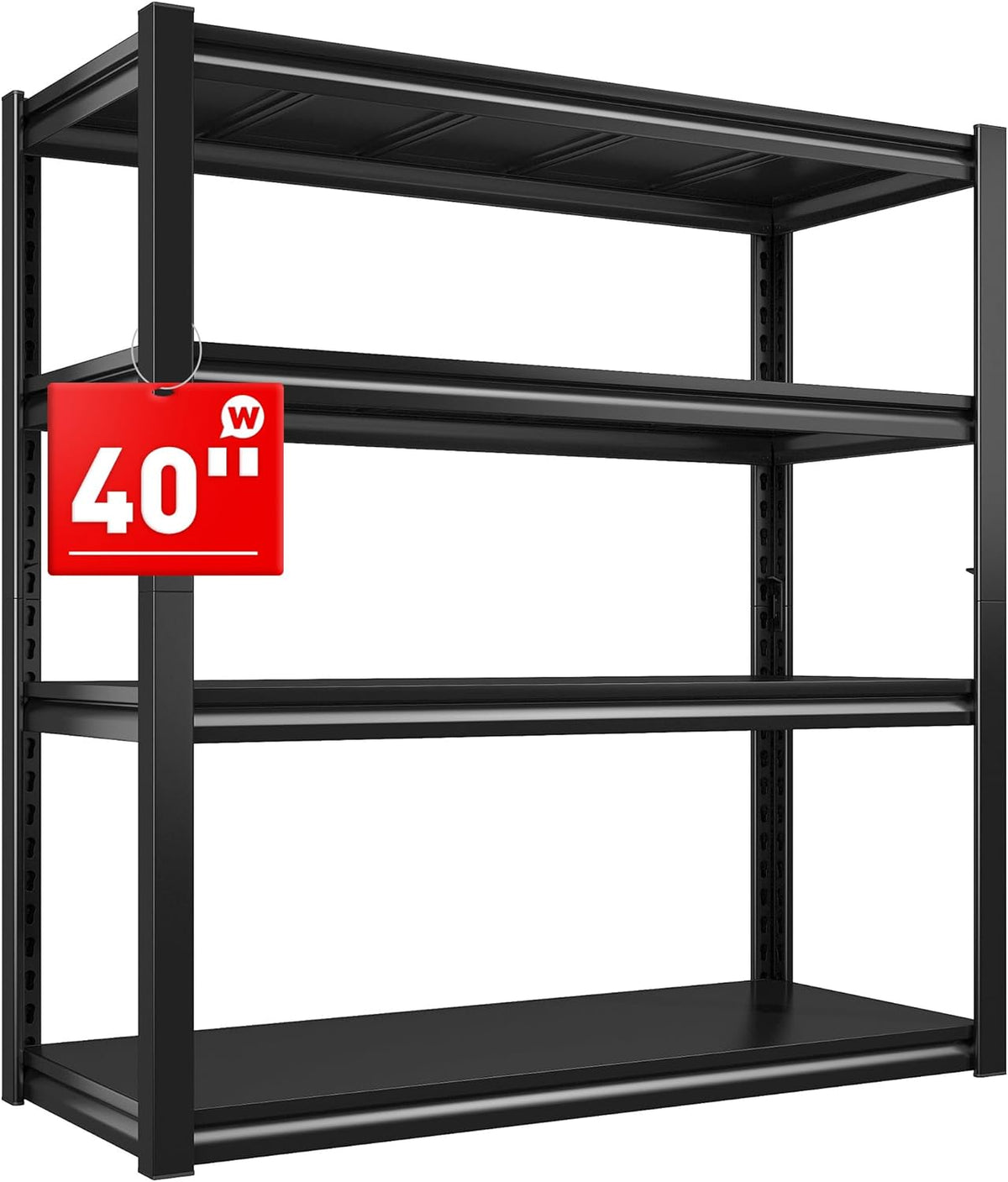 Raybee 40" W Garage Shelving Heavy Duty Storage Shelves 56.9" H Metal Shelving Heavy Duty Load