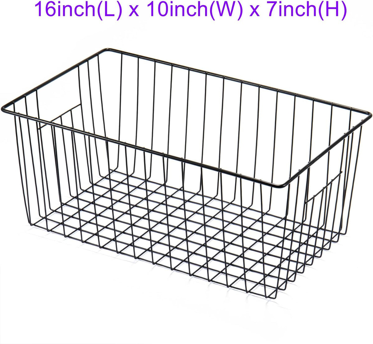 16inch Upright Freezer Organizer Baskets for 13-14,16-21 cu.ft Standup Freezer, Settle freezer