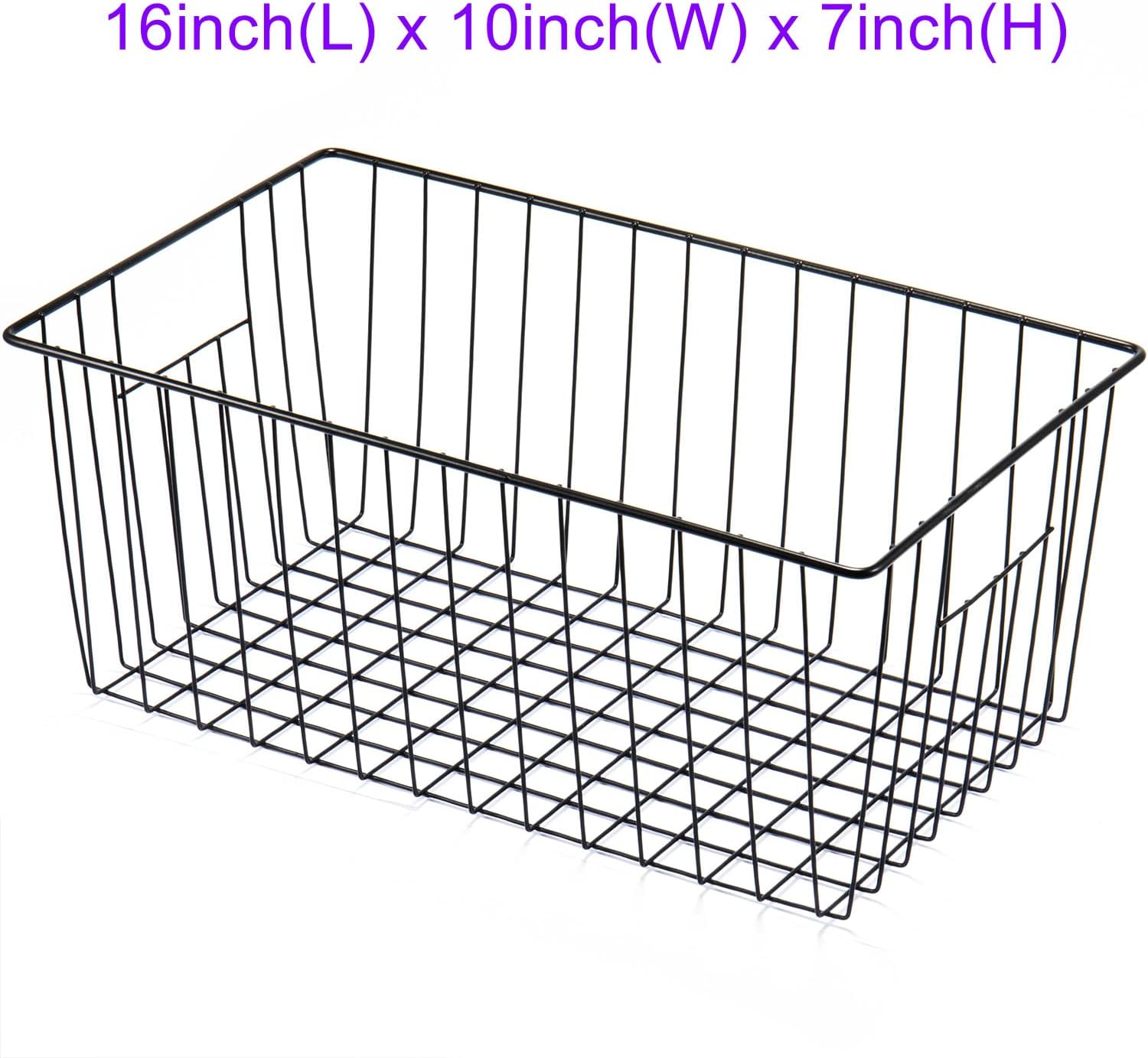 16inch Upright Freezer Organizer Baskets for 13-14,16-21 cu.ft Standup Freezer, Settle freezer