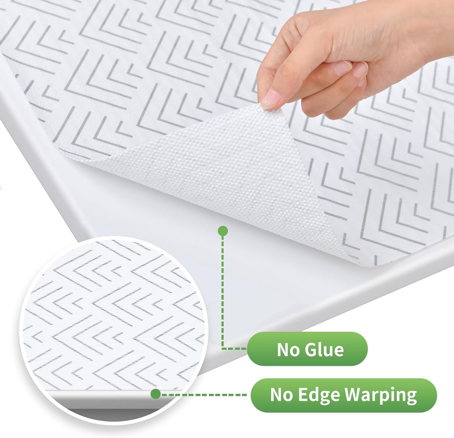 Shelf Liner for Kitchen Cabinets Non Adhesive Drawer Liner Non-Slip Thickened Shelf Liner Paper