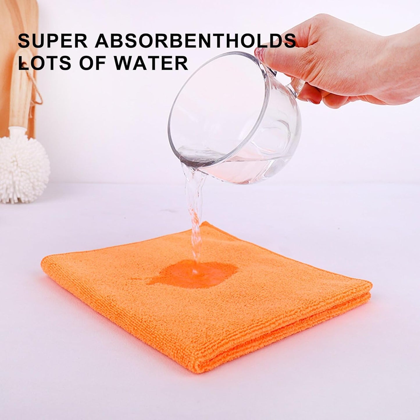 Tricol Clean Microfiber Cleaning Cloth, 16in*16in, 12 Pack Ultra-Thick Cleaning Rags, Super