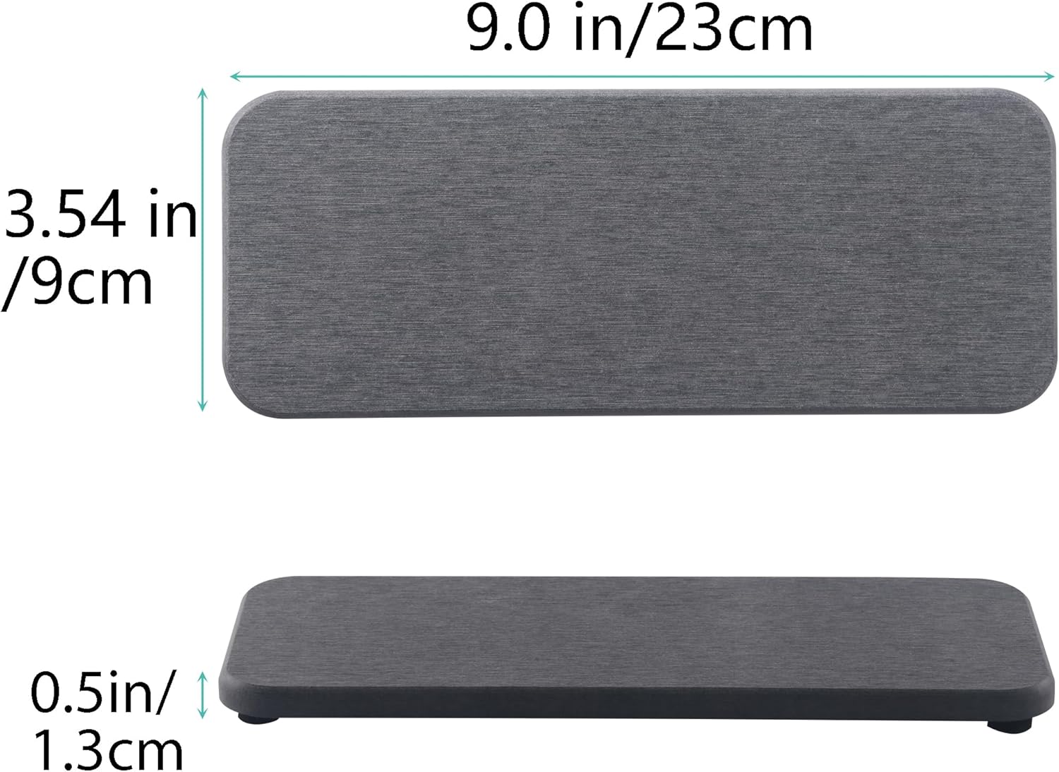 2 Pcs Water Absorbing Stone Trays, Kitchen/Bathroom Sink Soap Dish, Diatomite Tray Used for Hand