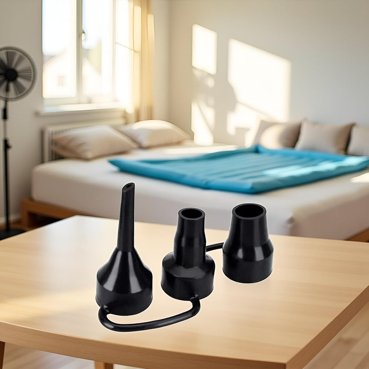3 Sizes Black Air Pump Replacement Nozzles, Inflatable Pump Nozzles Head, Plastic Pump,Air Pump