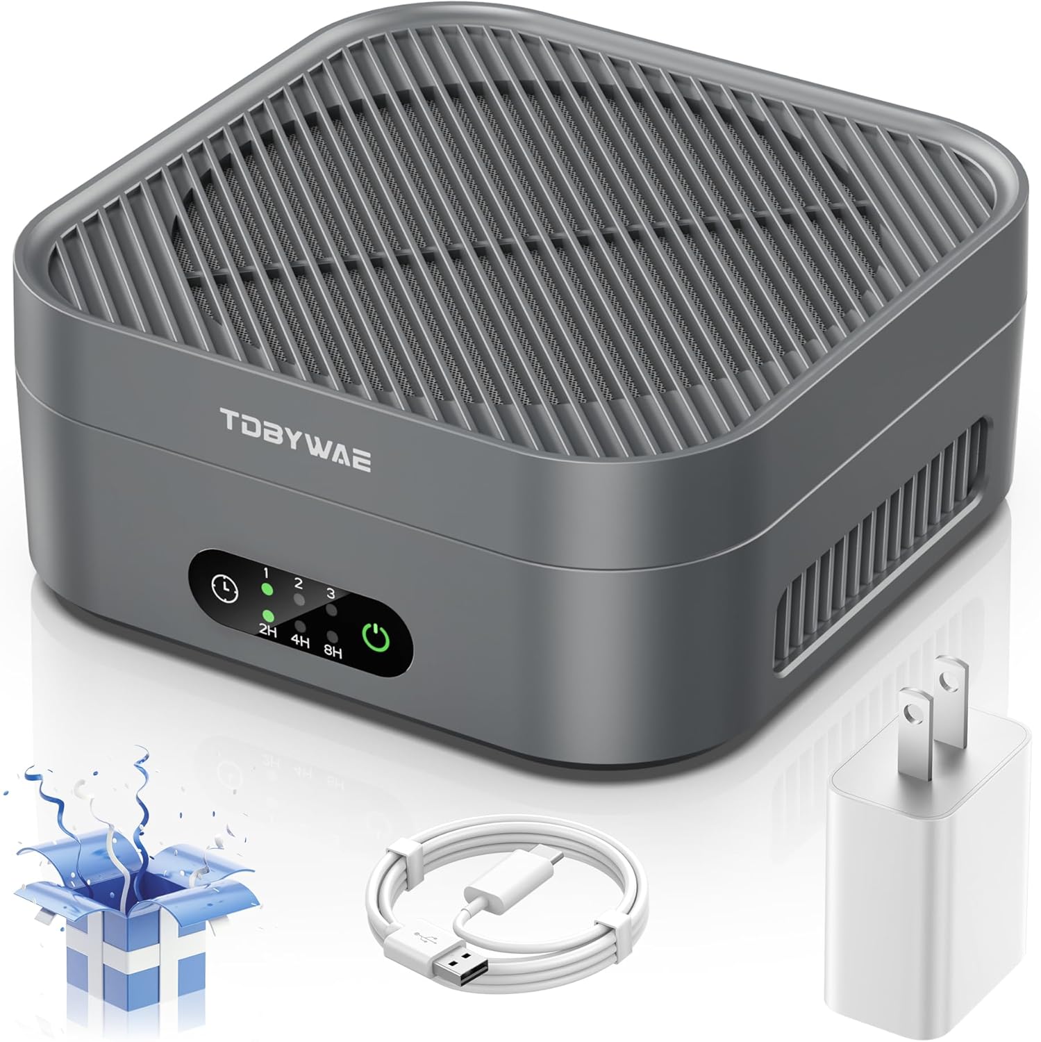 Air Purifiers for Home 600 Sq.Ft, TDBYWAE H13 True HEPA Air Purifier with USB Cable for Pets Dust