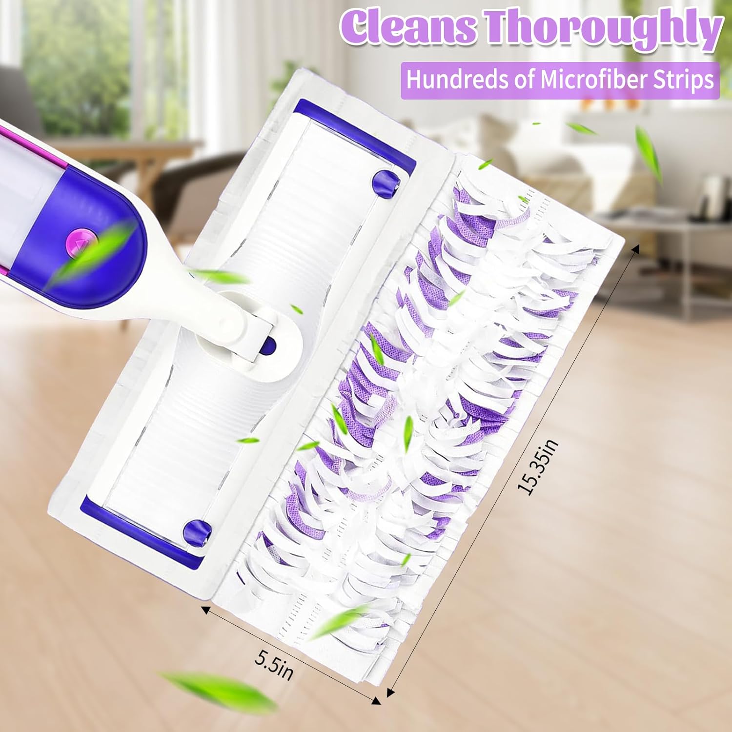 25 Pack Disposable Mop Pads for Swiffer Power Mop Pads, Replacement for Swiffer Power Mop Refills