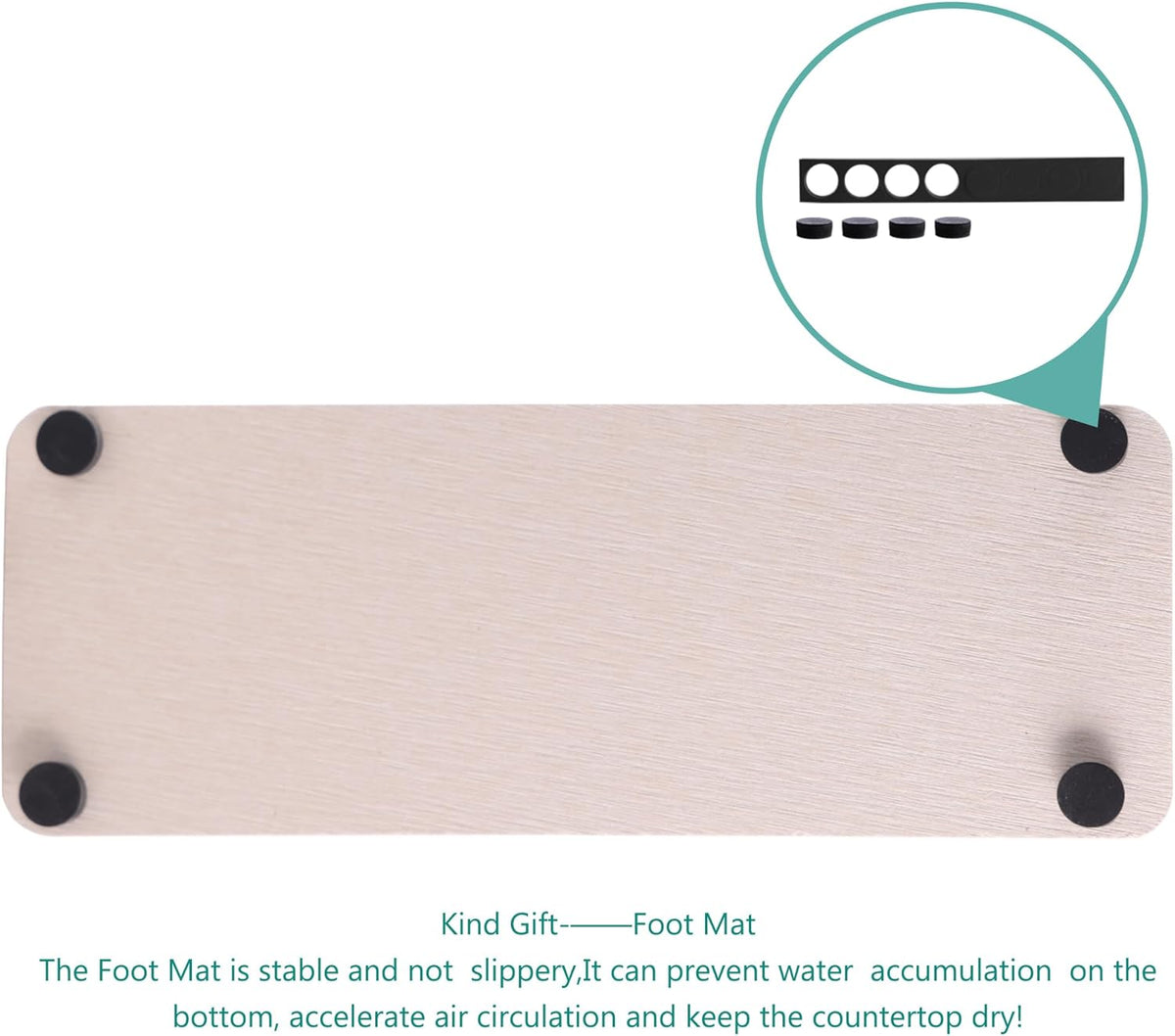 2 Pcs Water Absorbing Stone Trays, Kitchen/Bathroom Sink Soap Dish, Diatomite Tray Used for Hand