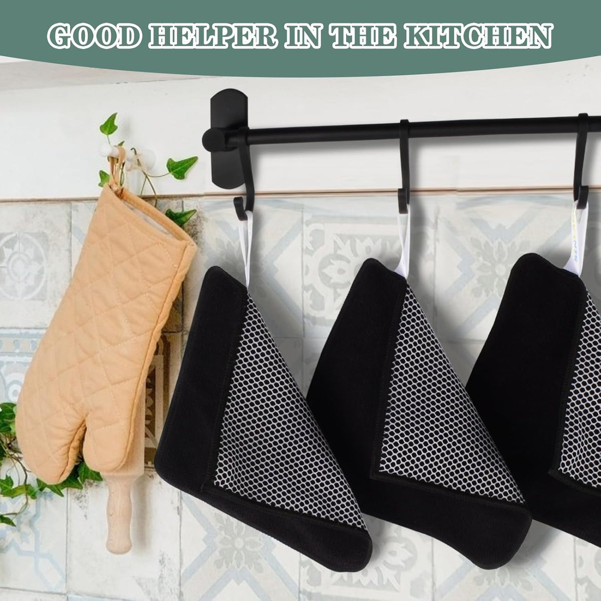 SINLAND Microfiber Dish Cloth for Washing Dishes Dish Washing Rags Best Kitchen Washcloth Cleaning