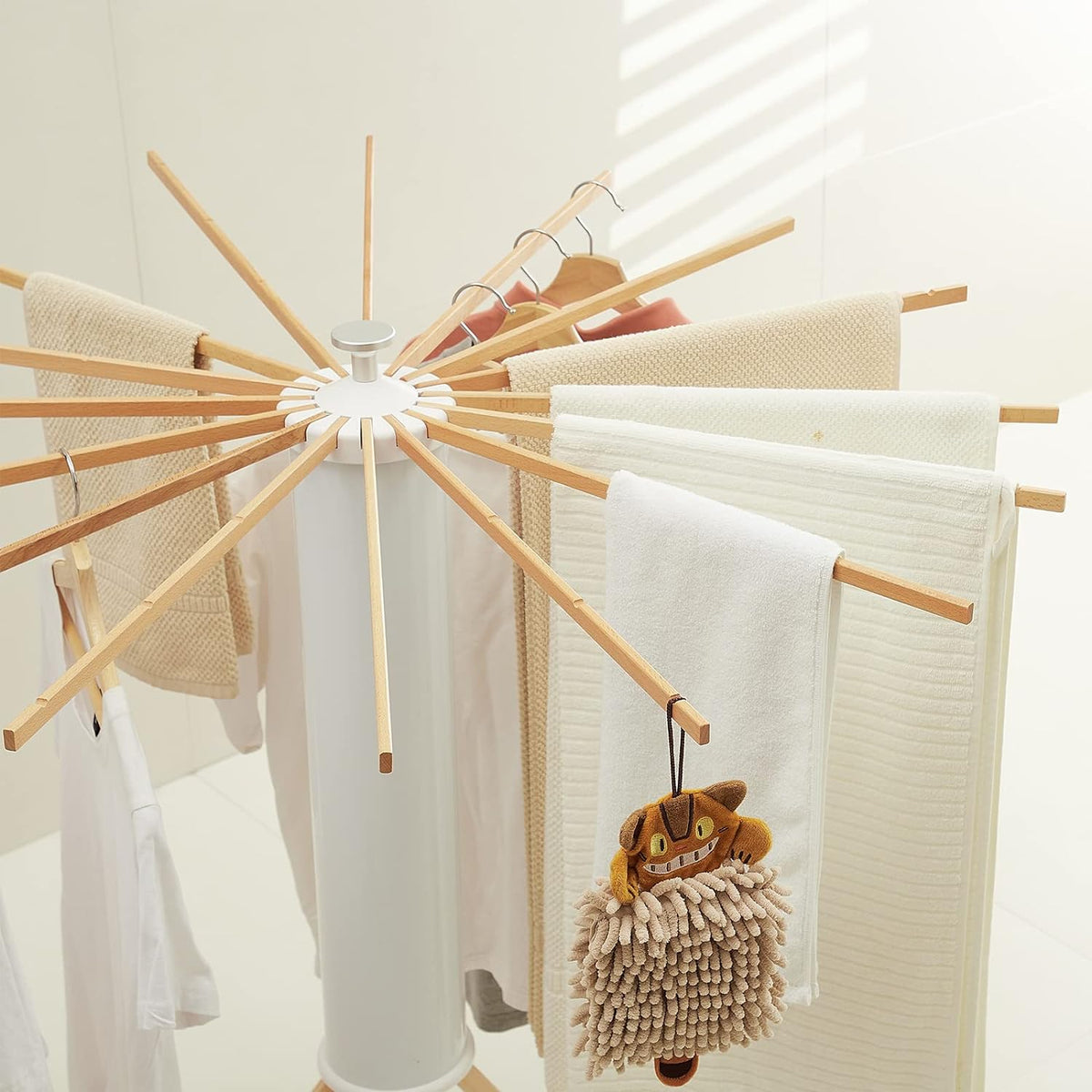 JOOM Tripod Clothes Drying Rack, Garment Rack Portable and Foldable Space Saving Laundry Drying