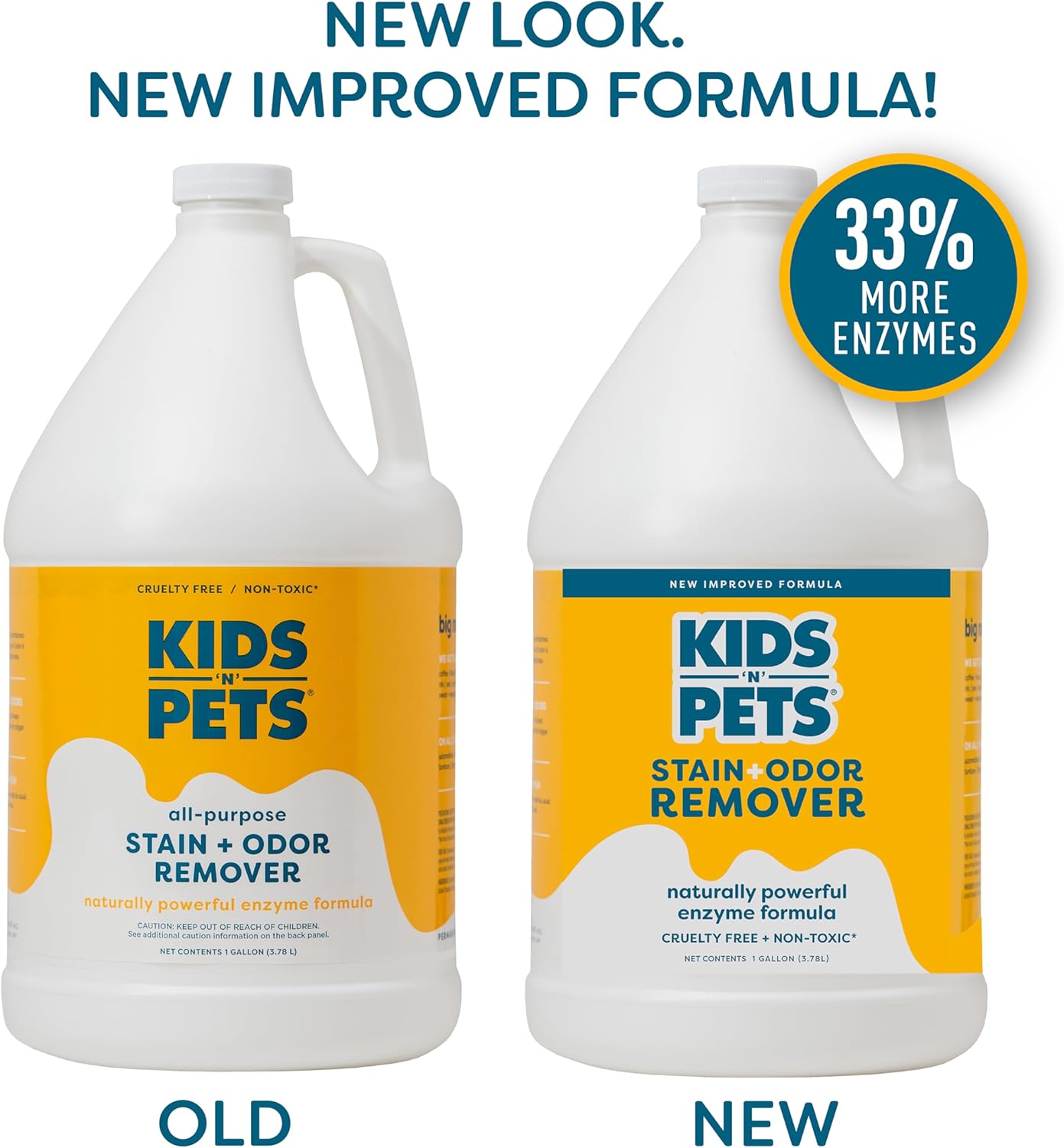 KIDS 'N' PETS Instant All-Purpose Stain & Odor Remover - Cleans Dog Pee, Cat Urine, Other Smells