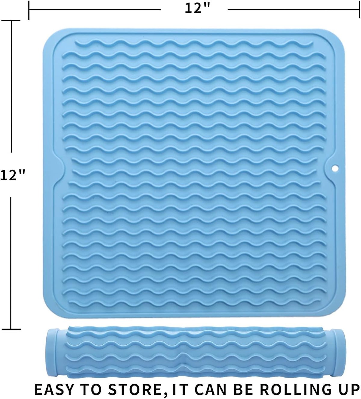 Silicone Dish Drying Mat for Multiple Usage,Easy clean,Eco-friendly,Heat-resistant Silicone Mat for
