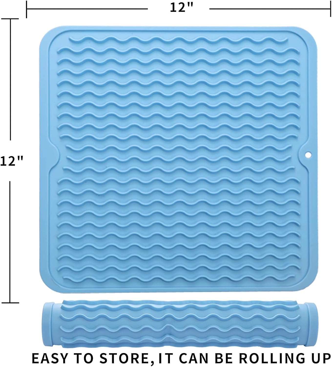Silicone Dish Drying Mat for Multiple Usage,Easy clean,Eco-friendly,Heat-resistant Silicone Mat for