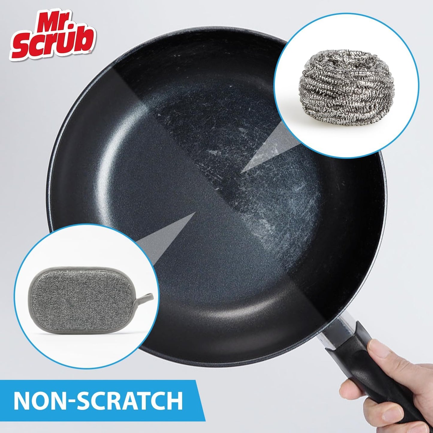 All-Purpose Sponges Kitchen, Non Scratch Dish Sponge for Washing Dishes Cleaning Kitchen, Rough