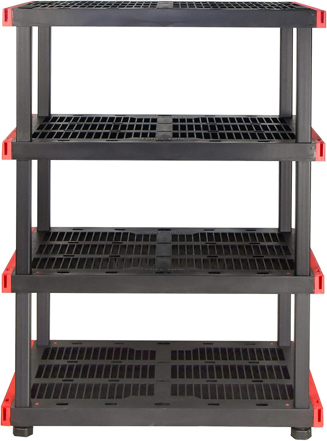 CX Craftsman, 4-Tier Highly Durable Storage Rack, 200lbs/shelf, (55”H x 40”W x 24”D), Interlocking