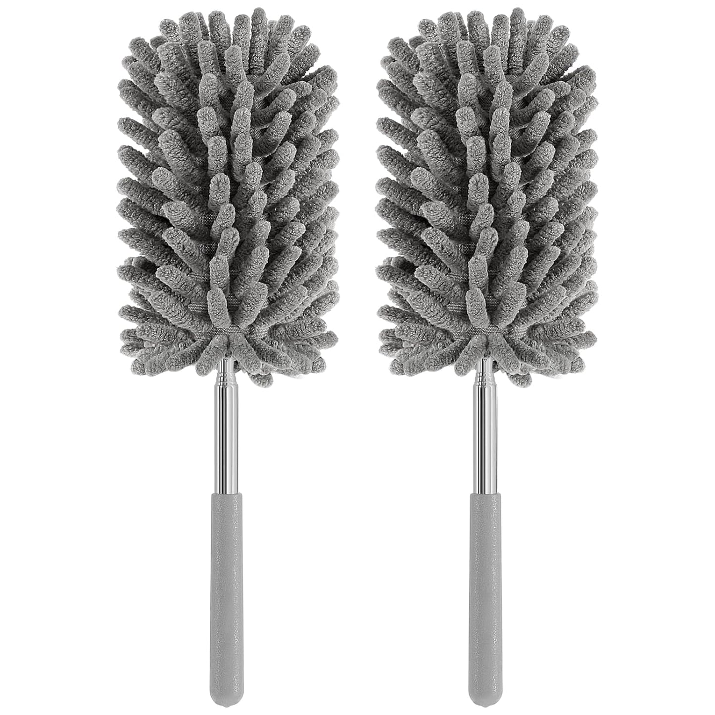 Mini Duster for Cleaning, 360° Bendable Hand Dusters with Extension Pole, Washable Small Duster for