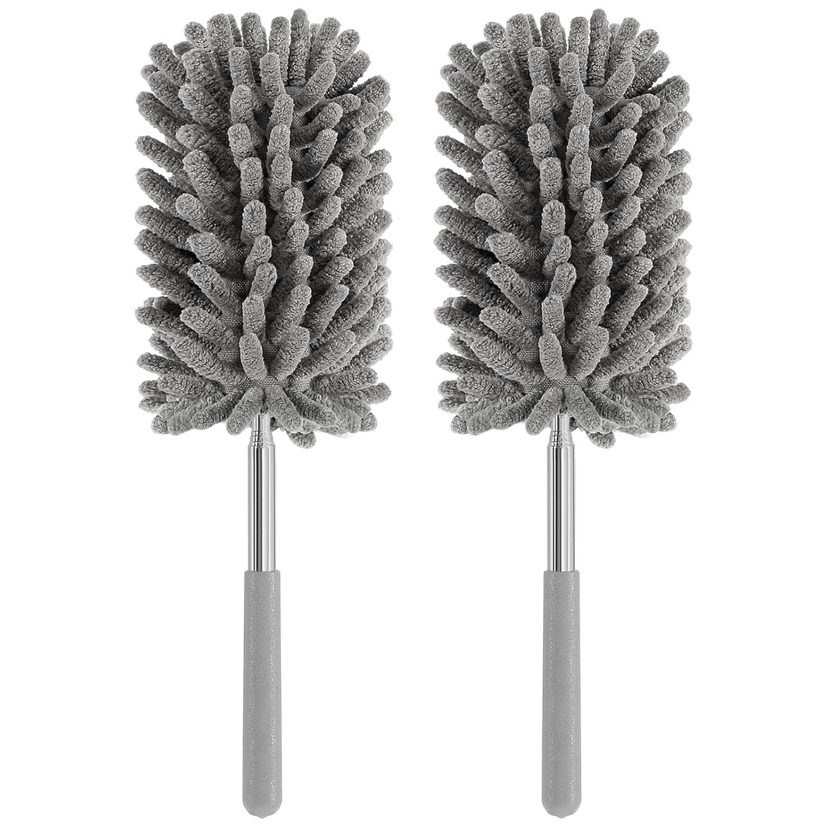 Mini Duster for Cleaning, 360° Bendable Hand Dusters with Extension Pole, Washable Small Duster for