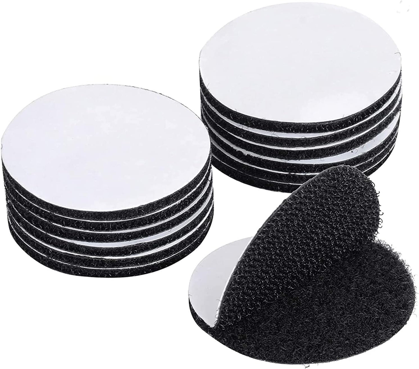 BRAVESHINE 12PCS Industrial-Strength Hook and Loop Fasteners - Double Sided Sticky Tapes - Anti