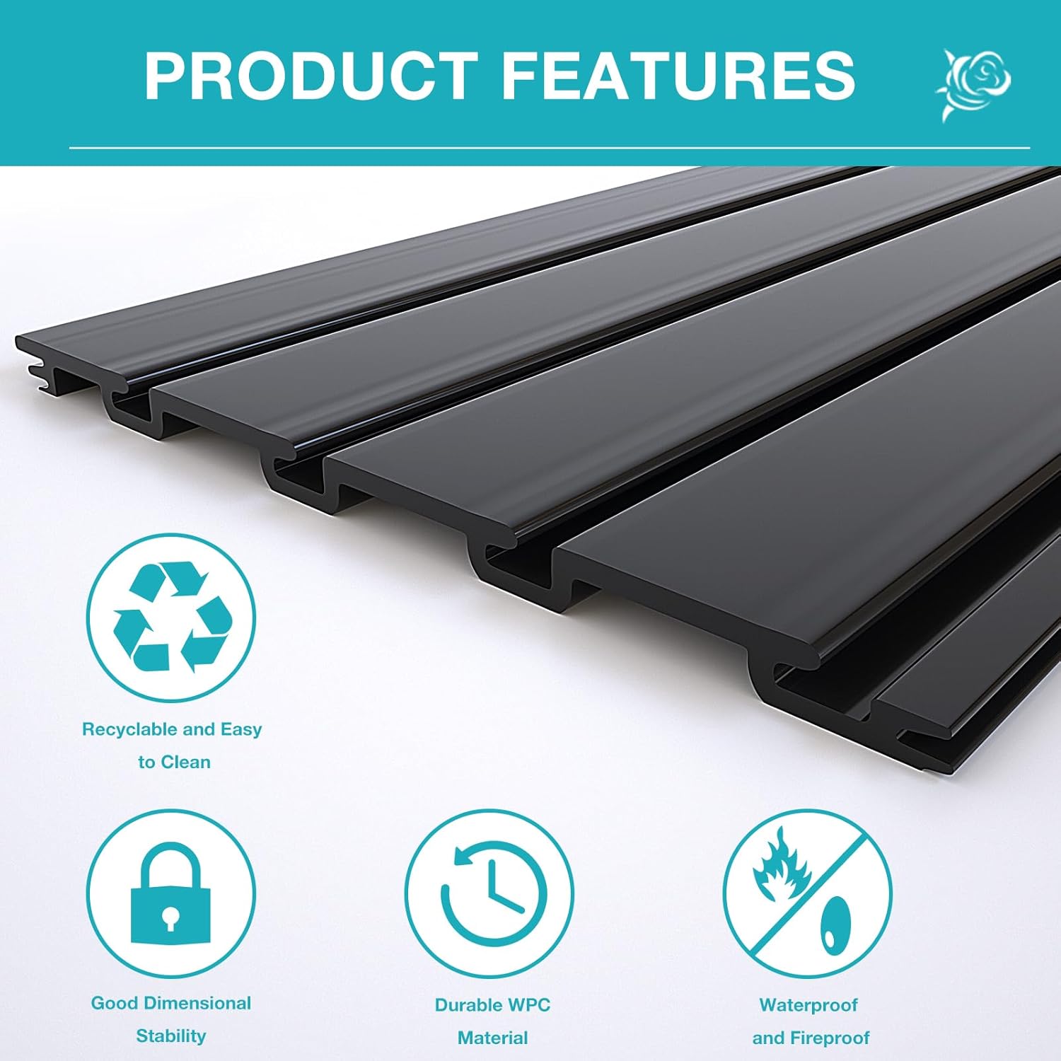 NeatiEase Slatwall Panel Wall Storage Systems, 4 x 8ft Slat Wall Paneling Garage Wall Organizer