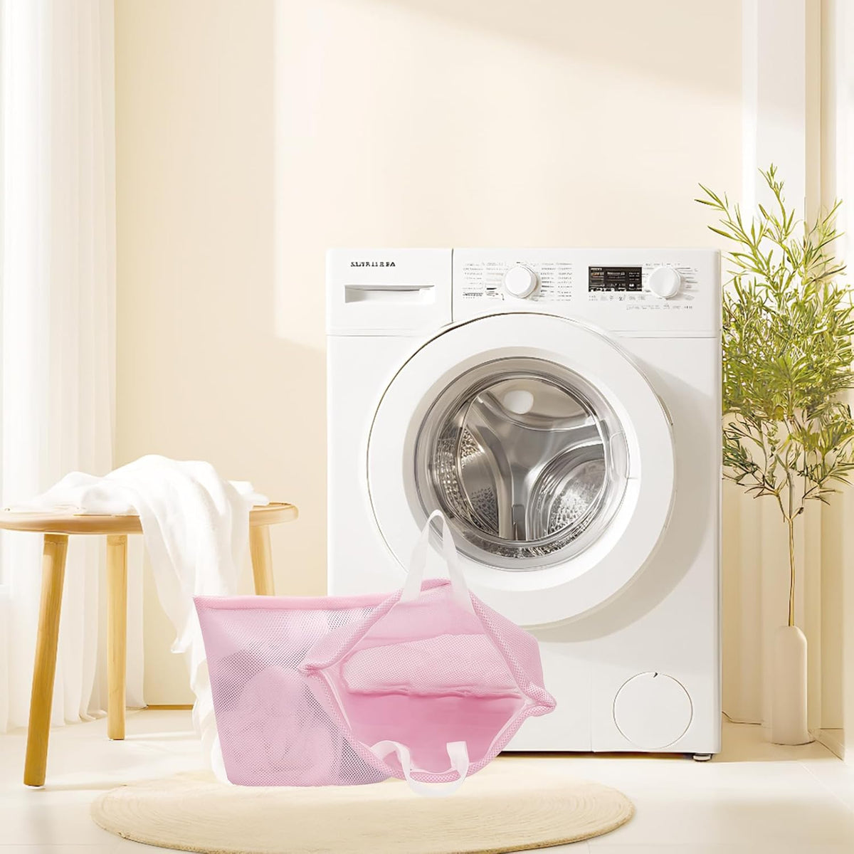 2 Pcs laundry bag with handles mesh laundry bags washing machine laundry totes travel storage and