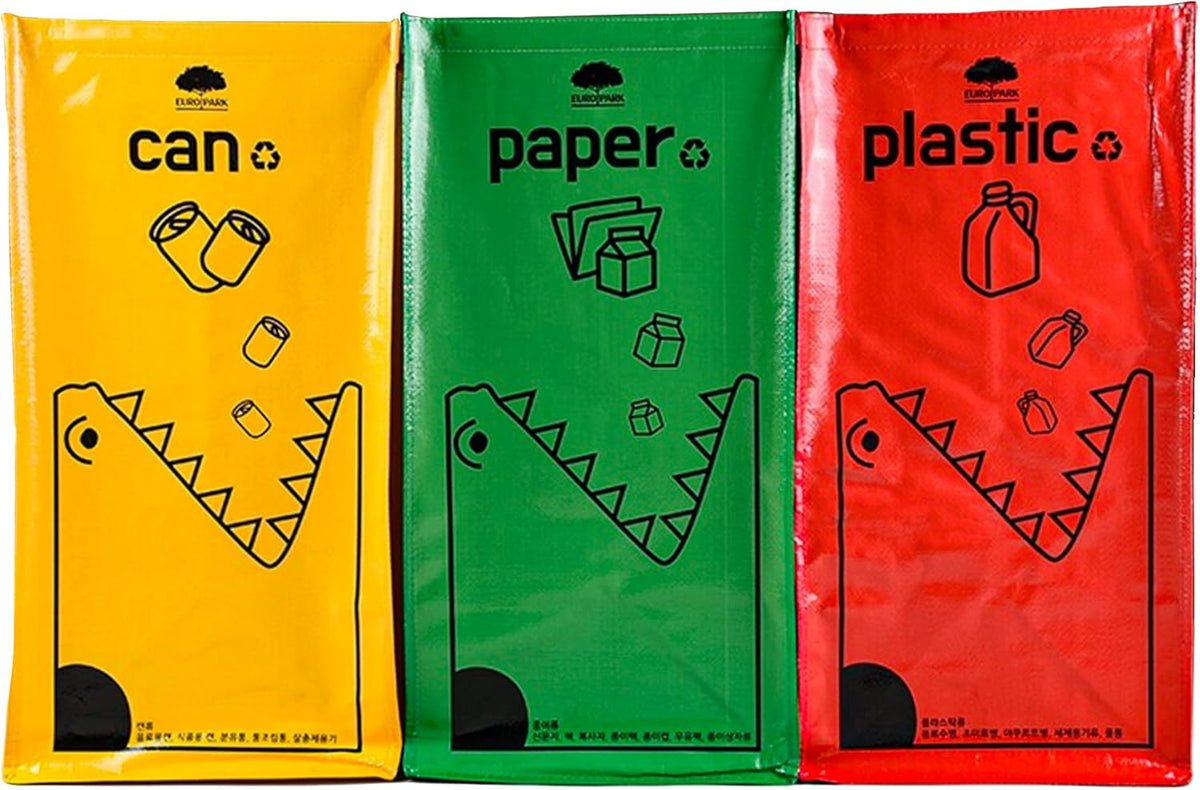 Recycling Bags,Separate Recycling Waste Bin Bags for Kitchen Home, Trash and Recycle Bin