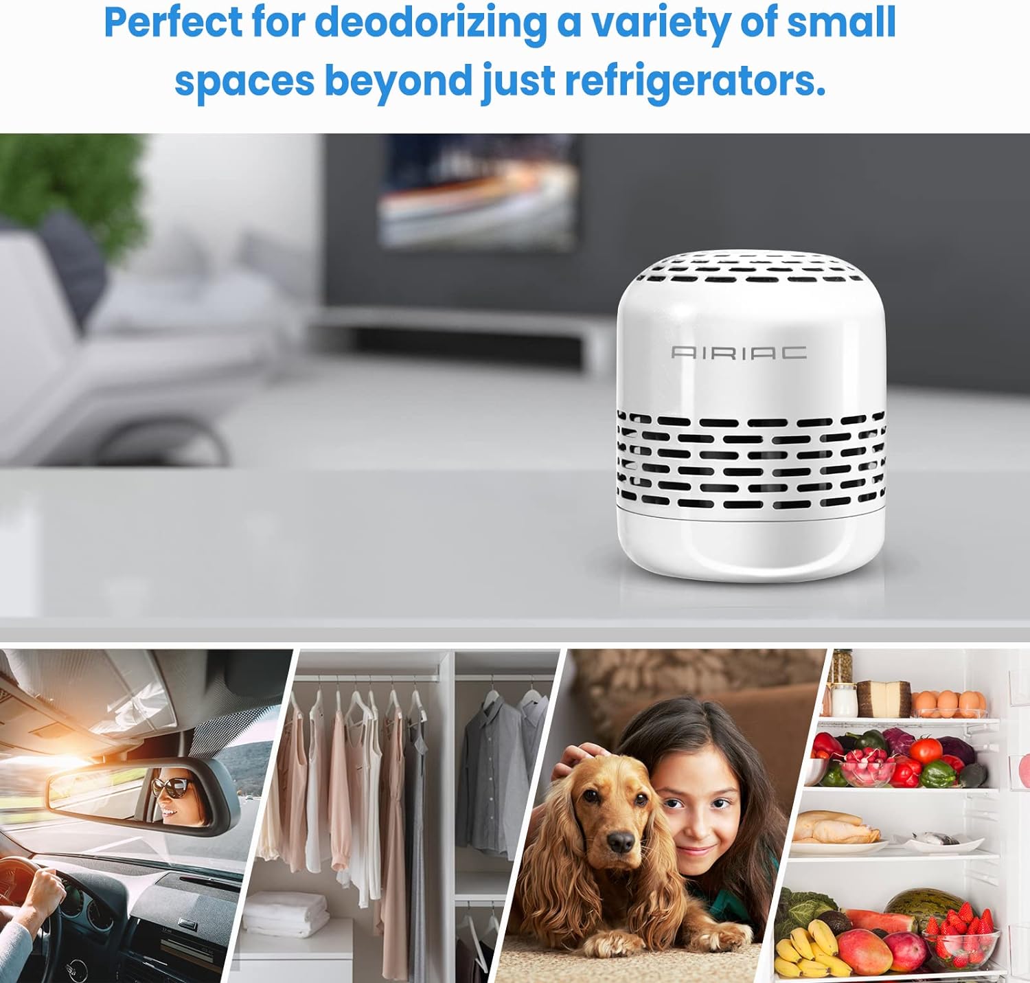 Fridge Deodorizer,10-Year Refrigerator Deodorizer Odor Eliminator,Replaces Baking Soda for Fridge