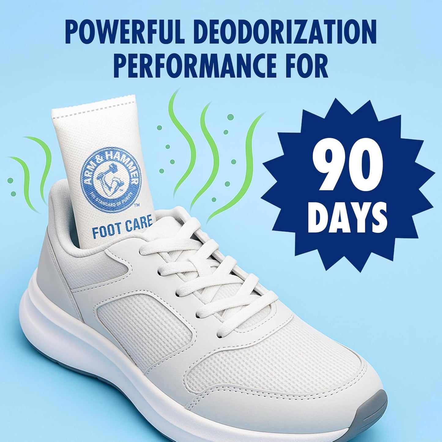 Arm & Hammer In-Shoe Odor Destroying Pouches, Shoe Deodorizer Insert for Reducing Odor and