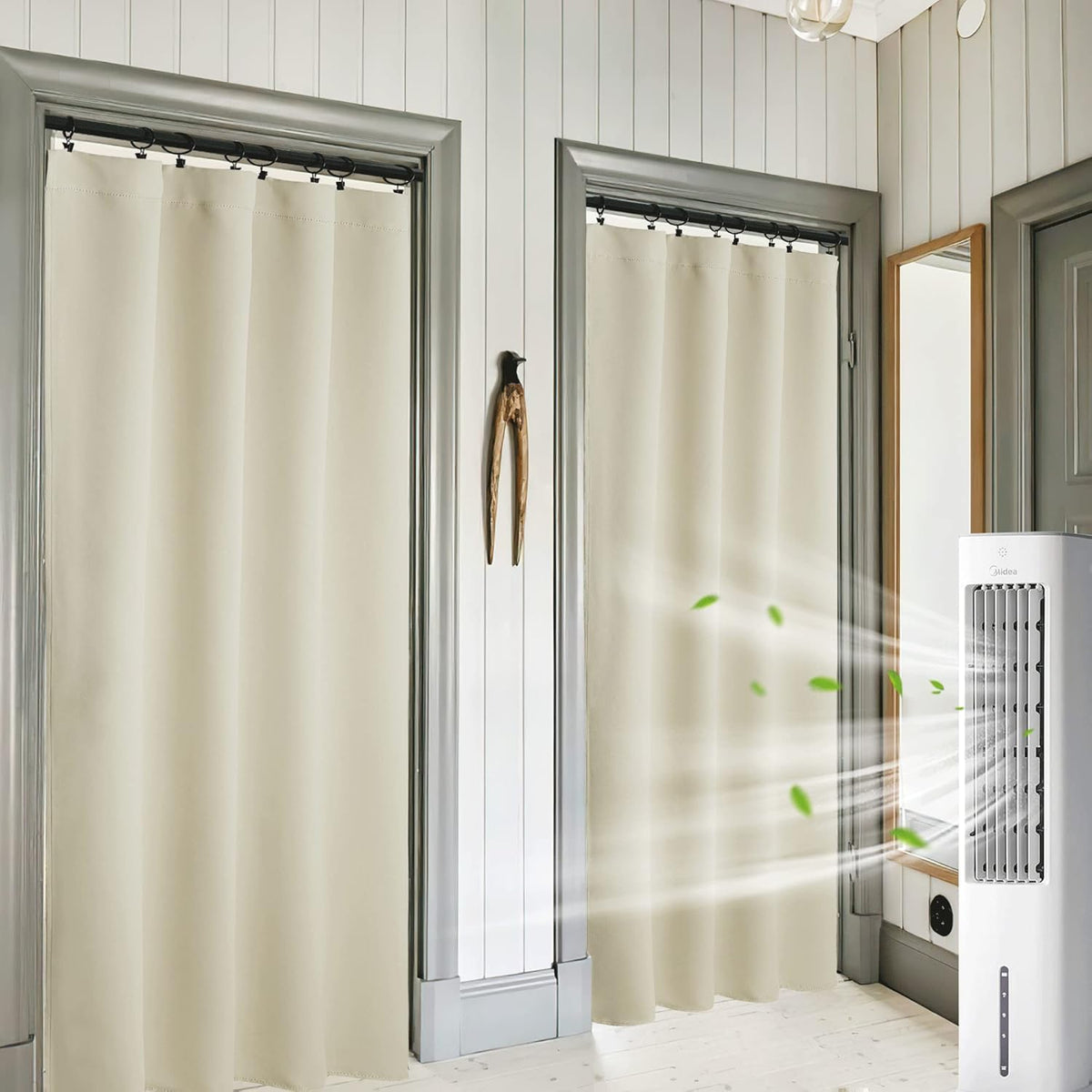 RYB HOME Blackout Curtains for Living Room, Large Window Shades for Bay Window Dining Parlor