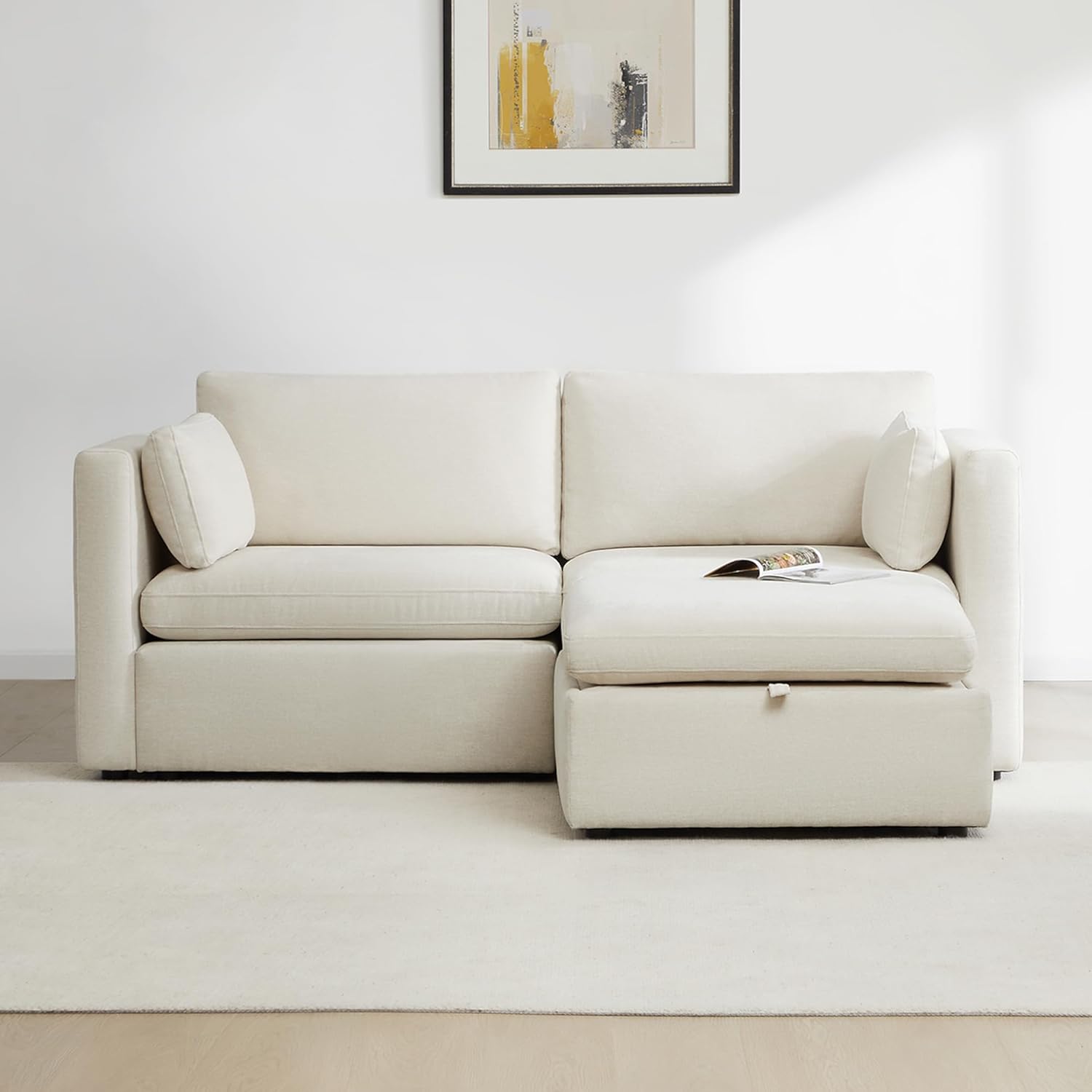 CHITA Modular Sectional Sofa, FSC Certified L Shaped Couch with Reversible Chaise, Modular