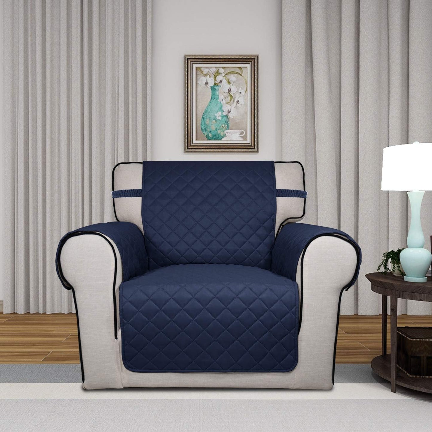 PureFit Reversible Quilted Sofa Cover, Water Resistant Slipcover Furniture Protector, Washable