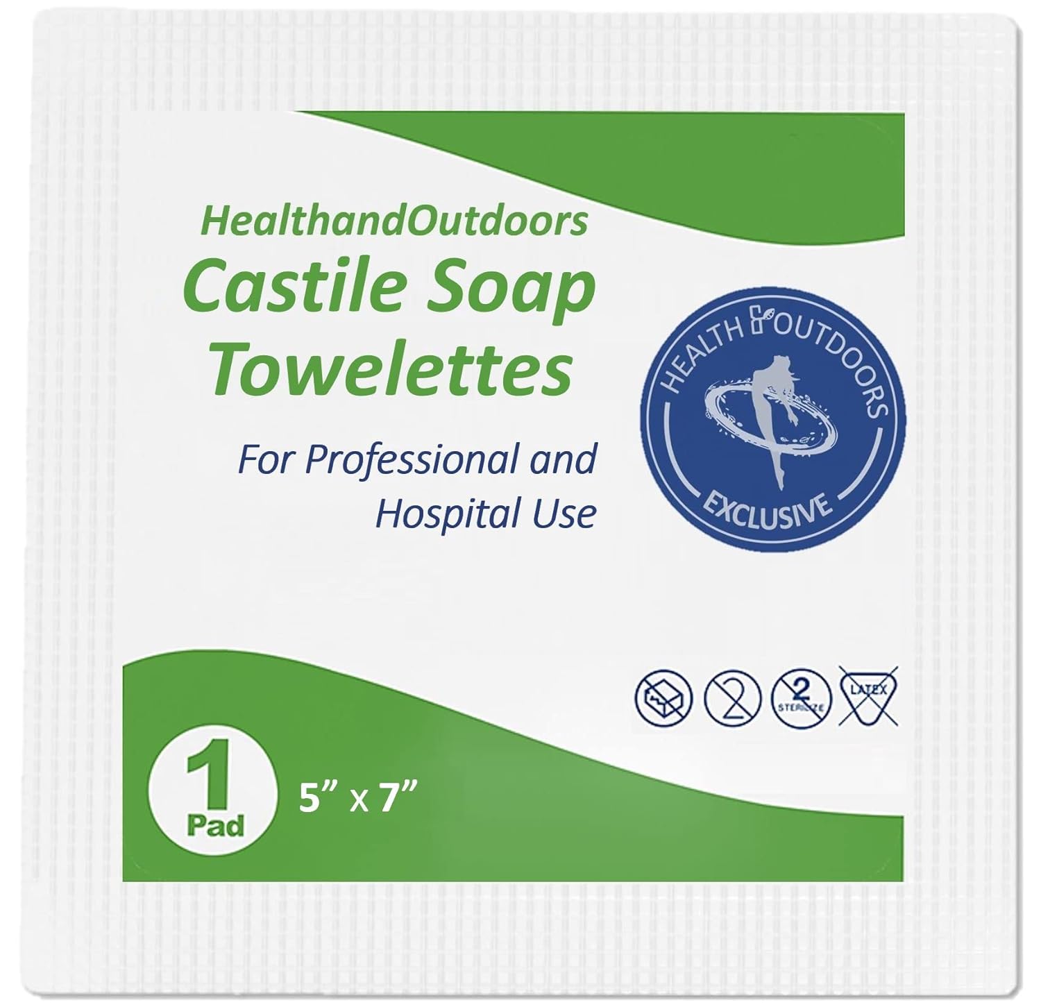 HAO Castile Soap Cleansing Towelettes 125 Count Refreshing Scented Wipes White 125 Count (Pack of