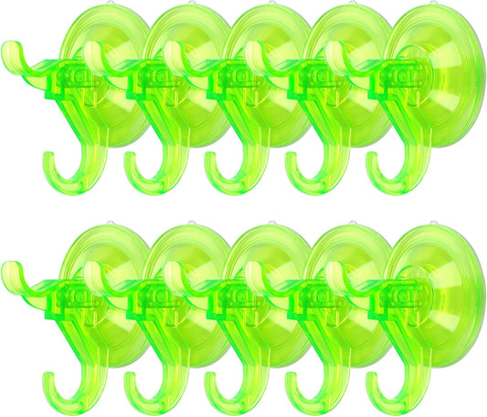 Antimbee Suction Hooks, 10 Pack Reusable Hangers, Removable Small Suction Cups for Shower